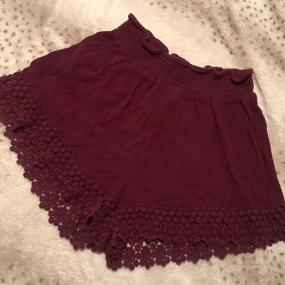 Burgundy Shorts